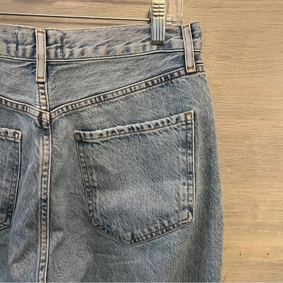 AGOLDE Los Angeles High Rise Button Fly Light Wash‎ Jeans 30x22 Good Condition - Picture 9 of 11